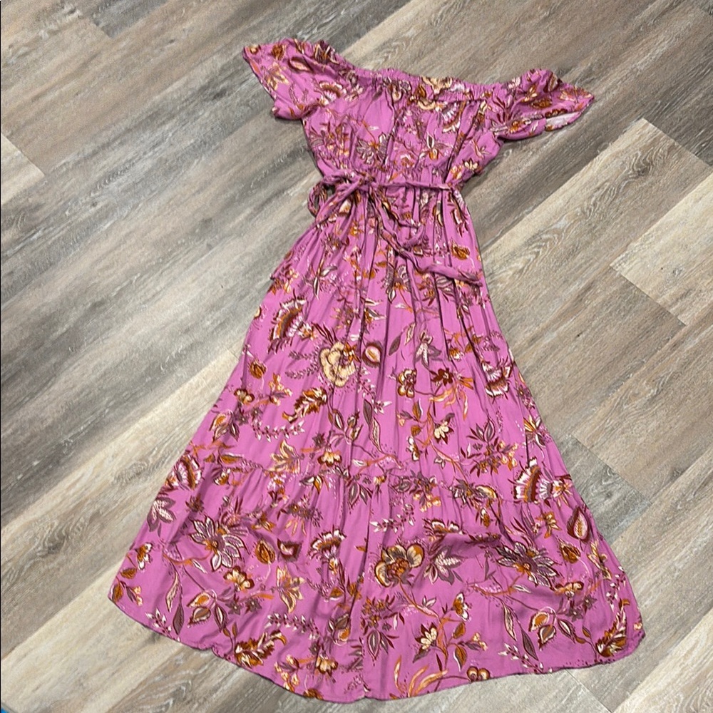 Floral Off-Shoulder Maxi Dress with a tie Isabel maternity